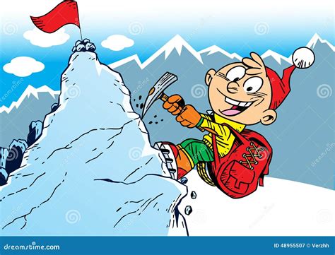 Mountaineer Cartoon Vector 48955507