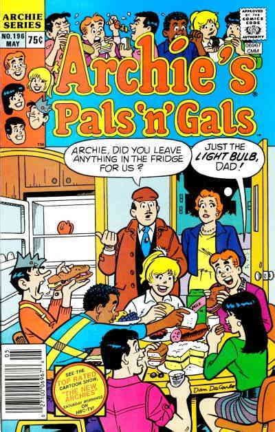 Archies Pals N Gals 196 Vg Archie Low Grade Comic May 1988 Empty