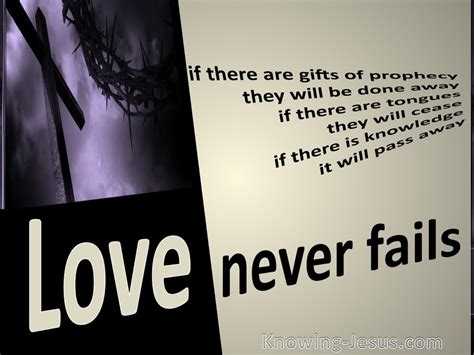 1 Corinthians 138 Love Never Fails Beige