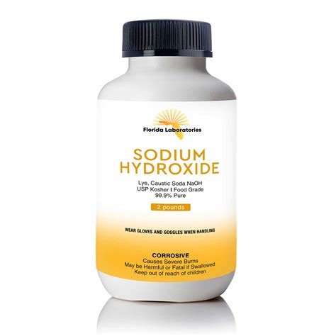 Sodium Hydroxide Lye Chemical Usp Kosher Food Grade Quality