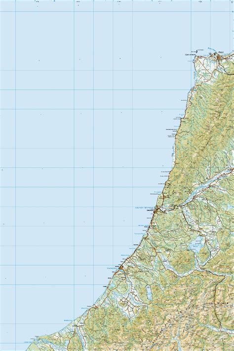 Topo250 Map 17 Greymouth Toitū Te Whenua Land Information New