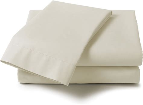 Extra Large Pillow Case Pair 22x31 Percale Pillowcases Cream