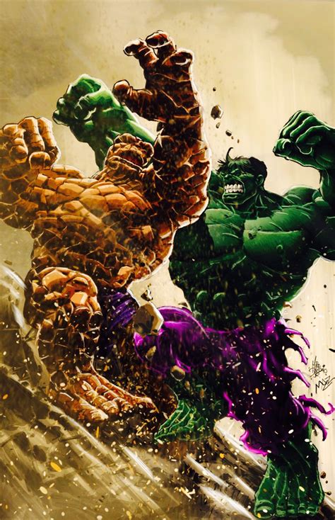 Thing Vs Hulk Marvel Comics Superheroes Marvel Comics Art Hulk Marvel