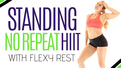 STANDING ABS LEGS CARDIO Low Impact Minute HIIT Flexibility No Repeat Daily Home