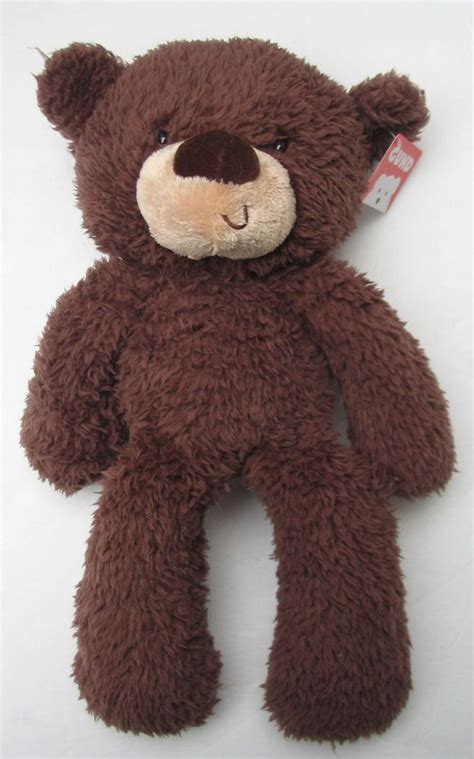 Gund Fuzzy Chocolate Brown Teddy Bear Plush 13 Inch 34 Cm Stuffed