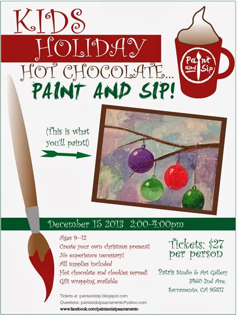 Patris Studio And Art Gallery Just For Kids Paint And Sip Dec 15