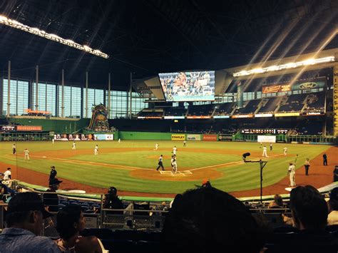 Amazing Seats Perfect For The Fireworks Marlins Park Section Review Rateyourseats Com