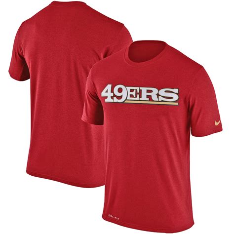 Nike San Francisco 49ers Scarlet Legend Wordmark Essential 3