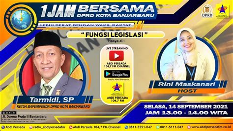 1 Jam Bersama DPRD Kota Banjarbaru Selasa 14 September 2021 LIVE