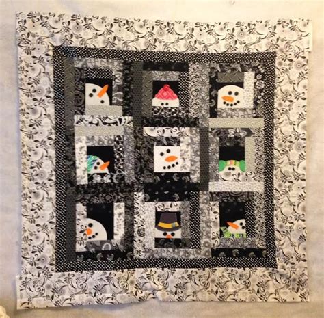 Life In The Scrapatch Snowman In The Cabin Window Quilt Along Modern