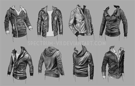 Clothing Study Jackets 3 Drawings Sketches Drawing Reference
