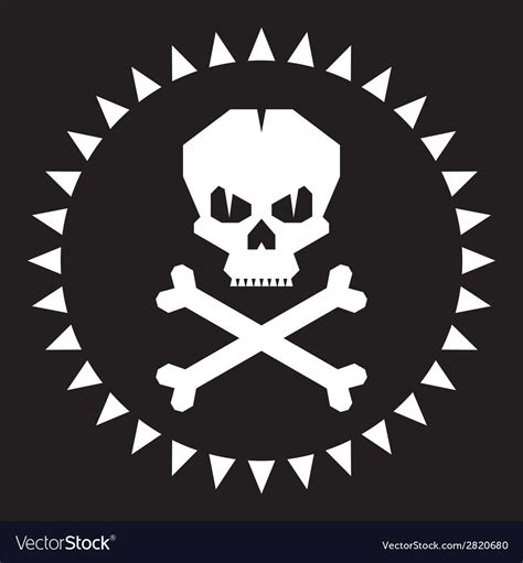 Skull Original Graphic Logo Royalty Free Vector Image