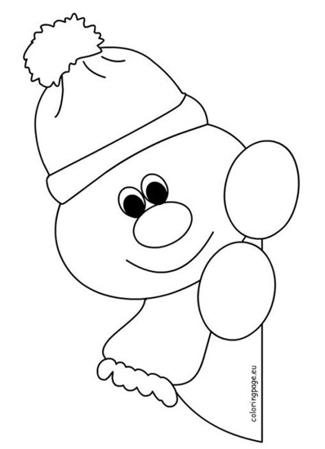 Pied piper coloring pages pied piper colouring page. Window snowman coloring pages for preschool | Snowman ...