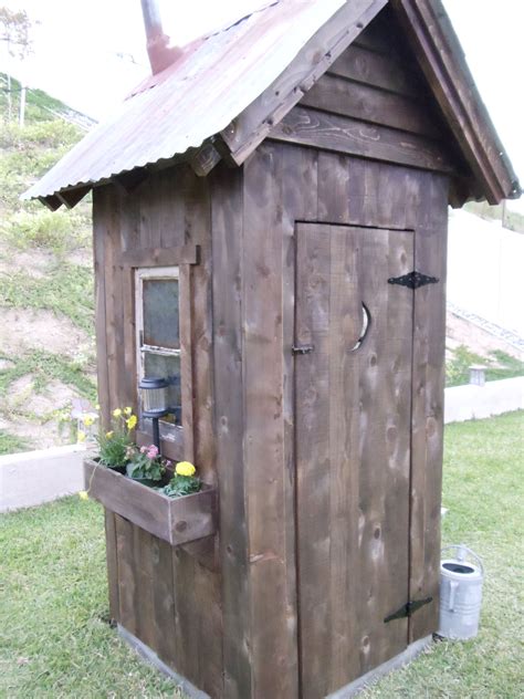 Rustic Garden Outhouse Unique And Charming Outdoor Bathroom
