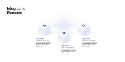 Business Process Chart Infographics With Step Cubes Cubic Corporate Workflow Graphic Elements
