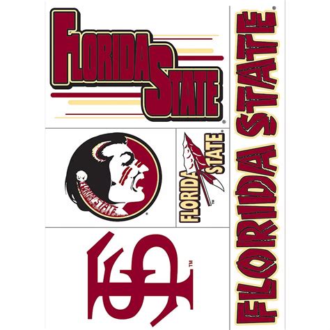 Florida State Seminoles Decals 5ct Party City