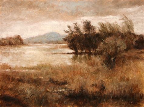 Distant Mountains Landscape Oil Painting Fine Arts Gallery