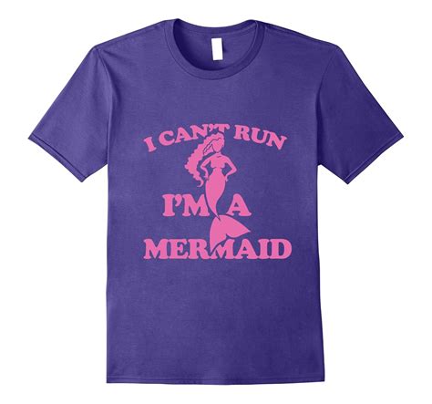 I Cant Run Im A Mermaid T Shirt Mermaid Running Humour Tee