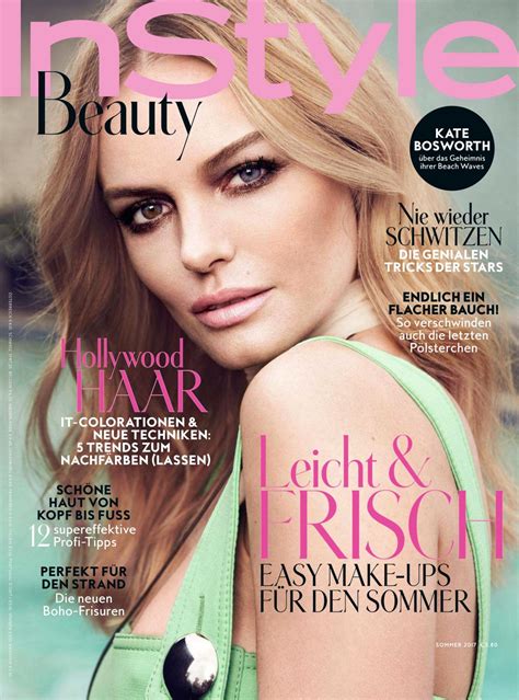 Kate Bosworth In Instyle Beauty Magazine Germany Summer 2017 Issue