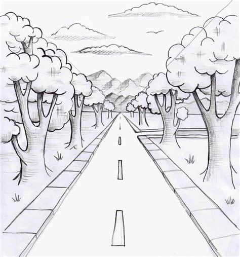 Easy One Point Perspective Drawing Free Download On C