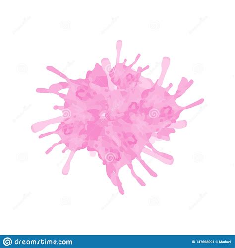 Pink Watercolor Splash Stock Vector Illustration Of Frame 147668091