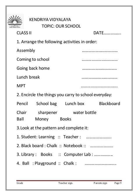 Army public school dhaula kuan worksheet evs 2013 14 class ii … CLASS II EVS WORKSHEETS