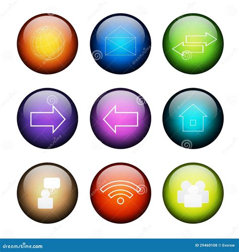 Set Of Social Media Buttons Stock Vector Illustration Of Business