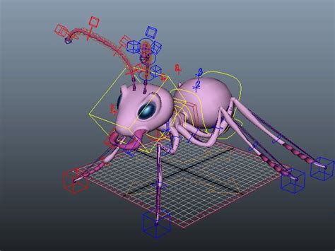 cute pink ant rig 3d model cadnav 3d model rigs cute pink