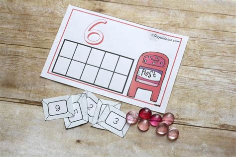 Free Valentines Day Counting Mats Instant Download