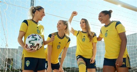 Novas Camisas Da Seleção Feminina Da Suécia 2022 Adidas Mdf