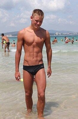 Shirtless Male Beefcake Swimmer Jock Beach Hunk Speedo Dude Photo Pic X C Ebay