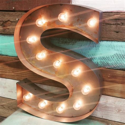 Marquee Letter Sign Lighted Letters Metal Steel A B C D E F