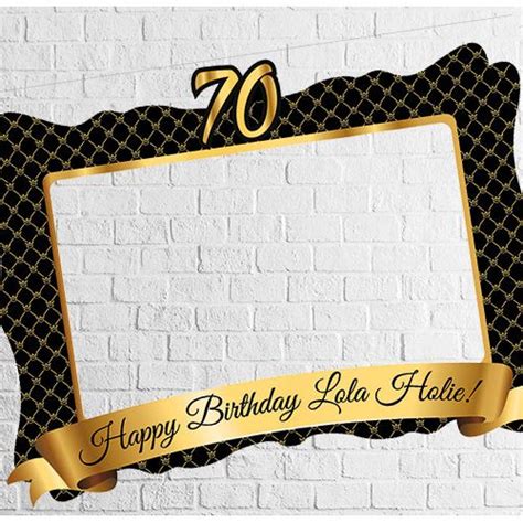 70 Birthday Party Theme Ideas 70th Birthday Parties Party Frame