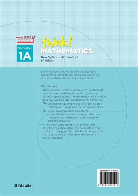 Think Mathematics Secondary Workbook 1a 8th Edition Sample