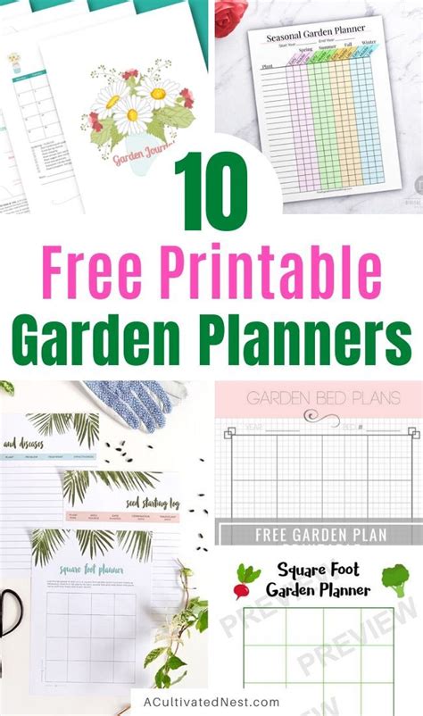 Free printable garden planning charts, timelines and more to plan and prepare the perfect garden. 10 Free Printable Garden Planners in 2020 (With images)