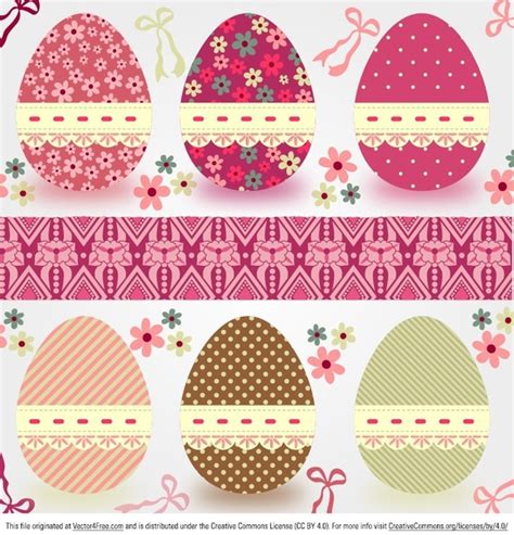 Easter Eggs Vector Vectors Graphic Art Designs In Editable Ai Eps