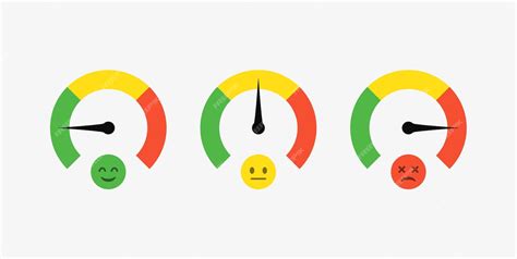 Premium Vector Feedback Emoji Slider Emoticon Satisfaction Level