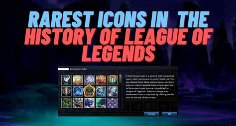 Top 10 Rarest Icons In League Of Legends