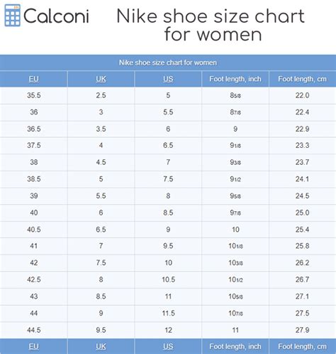 Nike Mens To Womens Shoe Size Conversion Chart Uk Lupon Gov Ph
