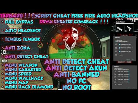 Update download cheat free fire mod apk v1.33.2. CHEAT FF BRUTAL AUTO HEADSHOT !!! DEWA CHEATER ~ ANTI BANNED 2020 - Farhan Fauzy - YouTube