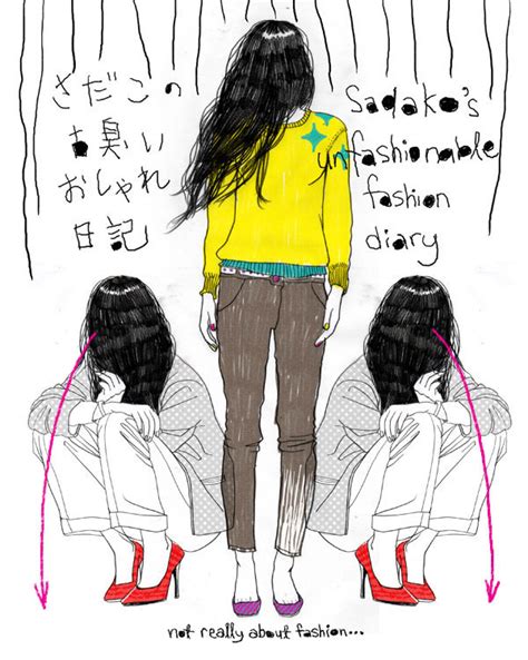 sadako s unfashionable fashion diary vicious from doodles in sadako tights series to tokone