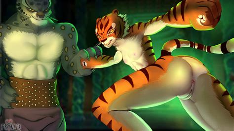 Kung Fu Panda Tigress Loses To Tai Lung By Frynler Hentai Foundry