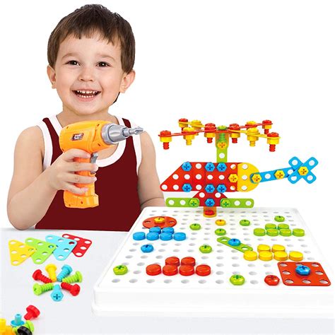 Kids Drill Tinker Board Activity Toy Educational Stem Building Toy