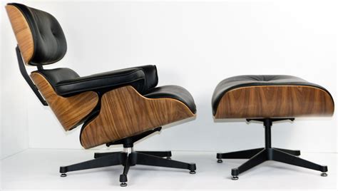 Charles Eames Chair Walnut Black Leather Charles Eames