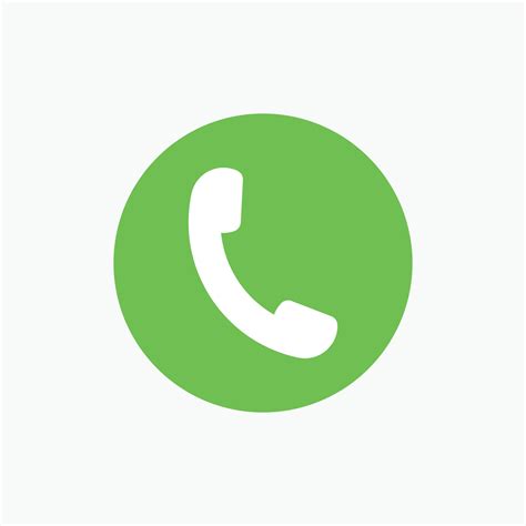 Call Answer Icon Symbol Green Call Icon Symbol For Web App Logo