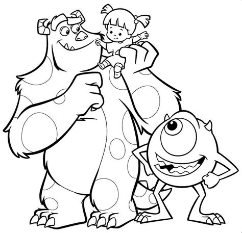 Mike And Sulley Coloring Pages At GetColorings Free Printable