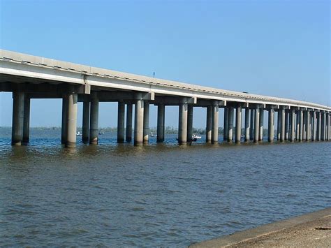 The Manchac Swamp Bridge Is A Twin Concrete Trestle Bridge In The Us