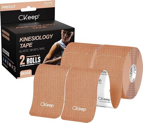 Ckeep Kinesiology Tape 2 Rollscotton Elastic Premium Athletic Tape