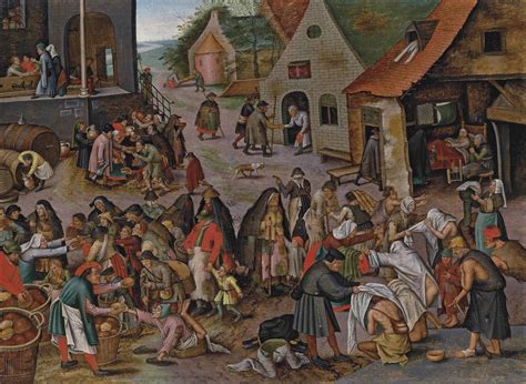 Pieter Brueghel Ii Brussels 15645 16378 Antwerp The Seven Acts Of