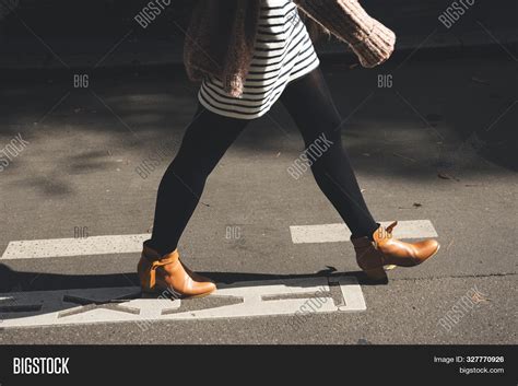 Woman Legs Walk On Image Photo Free Trial Bigstock